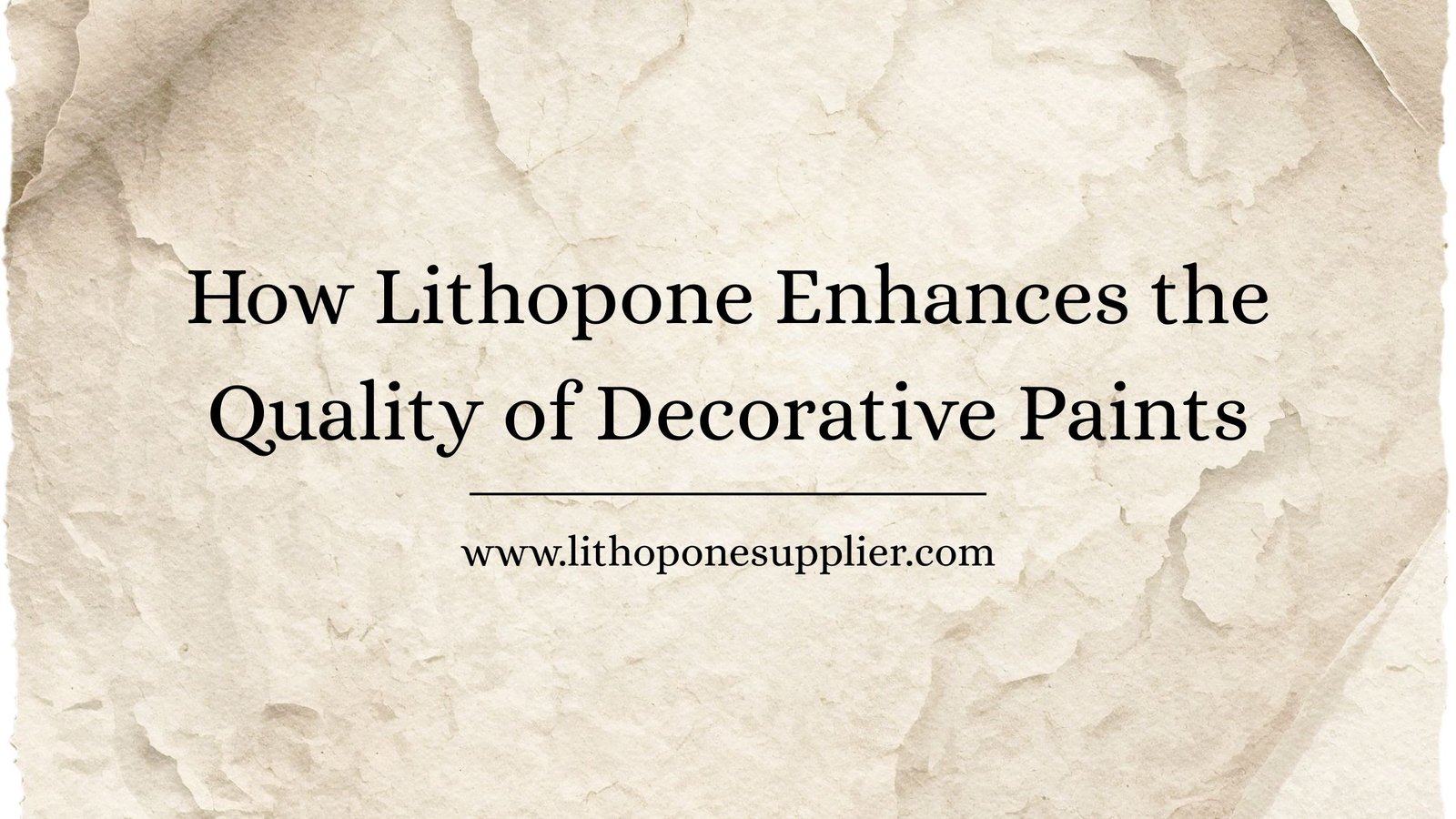 Lithopone Supplier