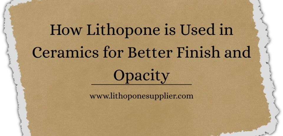 Lithopone Supplier