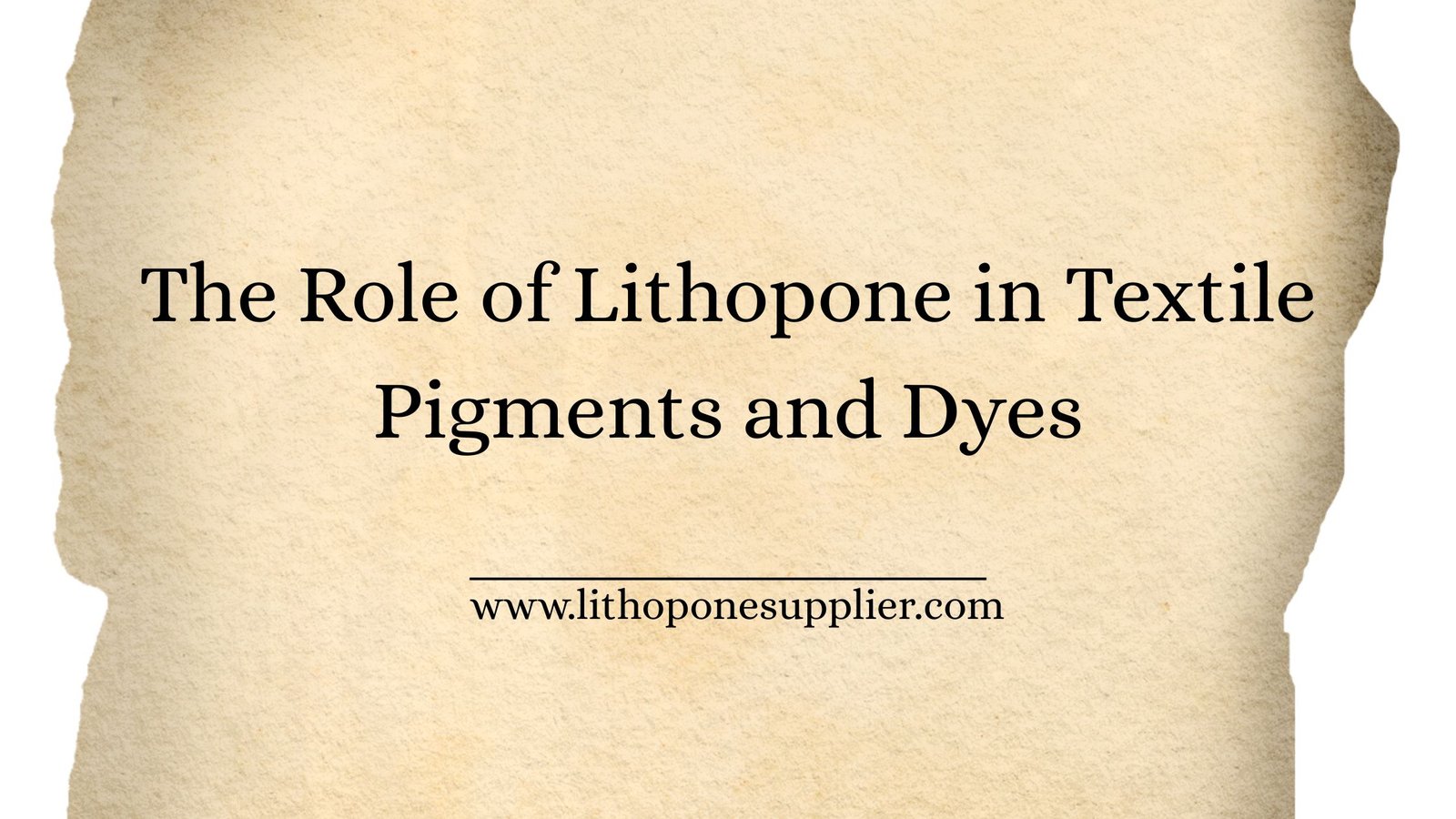 Lithopone Supplier