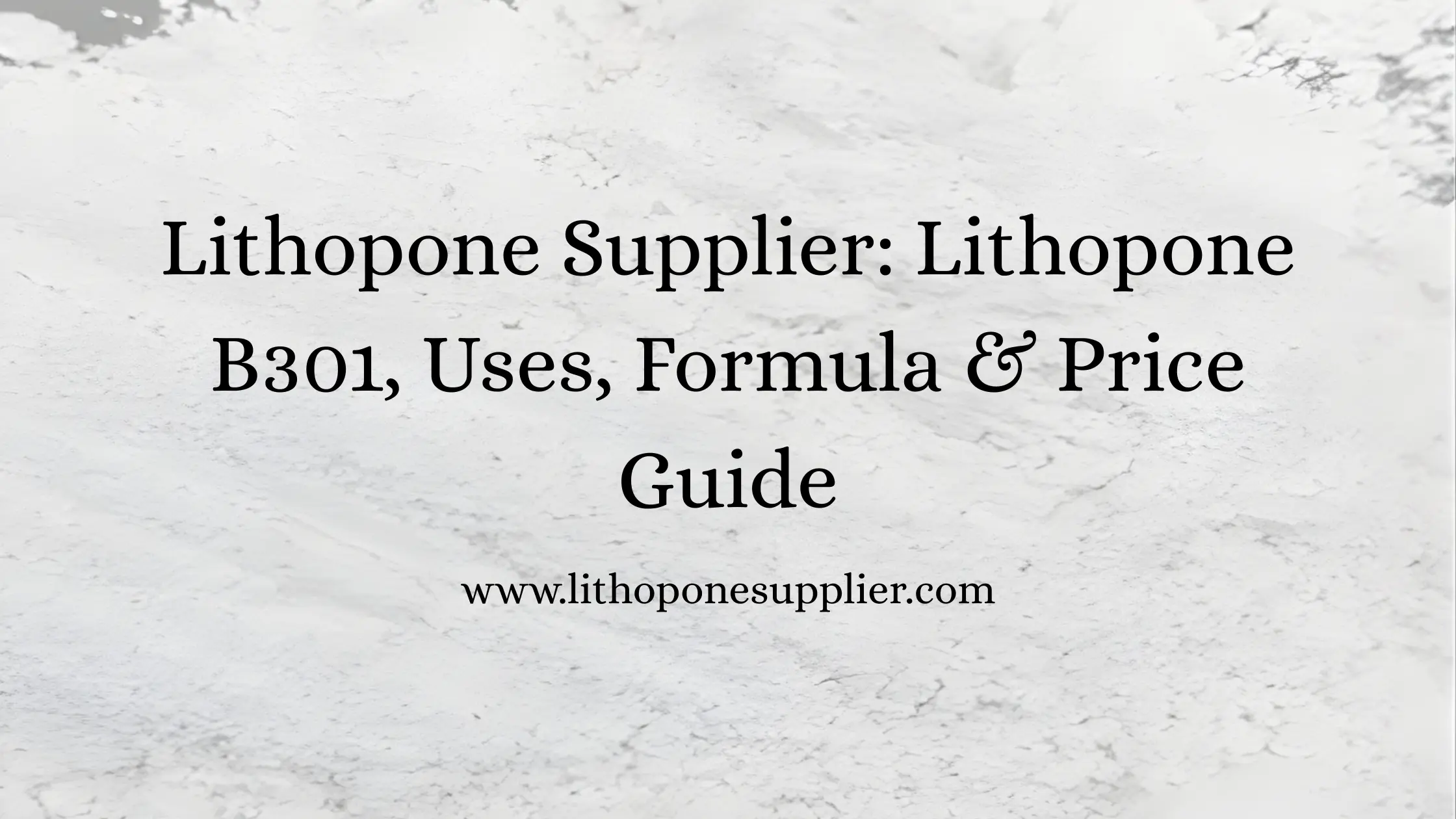 Lithopone Supplier